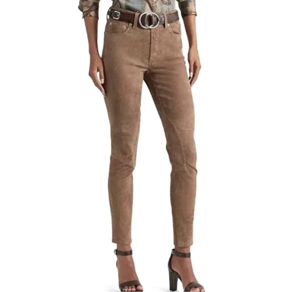 Lauren Ralph Lauren Goat Skin Suede Pants